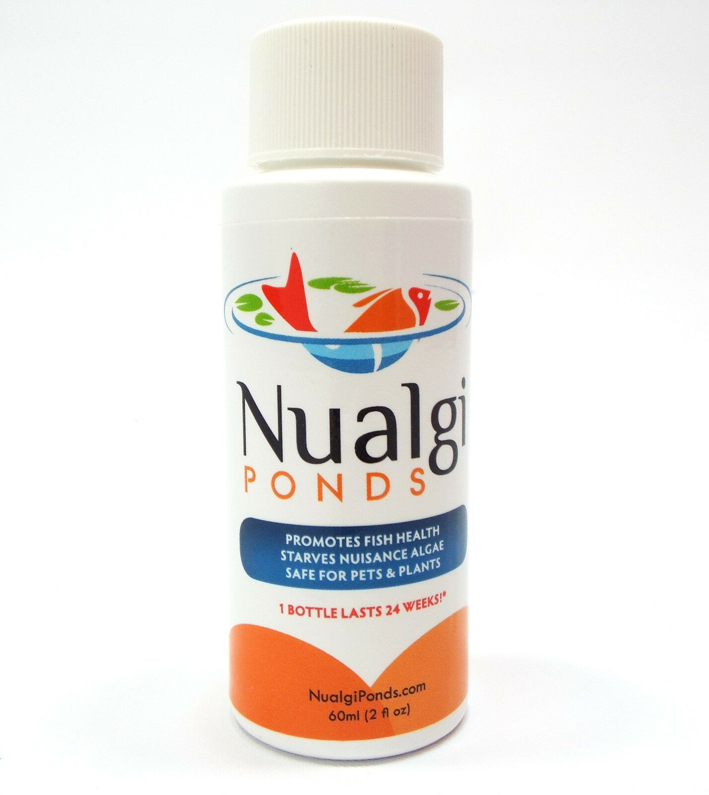 Nualgi Ponds 60 Ml Natural Algae Control & Water Clarifier, Promotes Fish Health